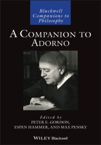 cover of the book A Companion To Adorno