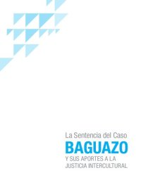 cover of the book La sentencia del caso Baguazo y sus aportes a la justicia intercultural