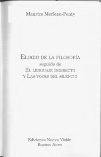 cover of the book Elogio de la filosofia