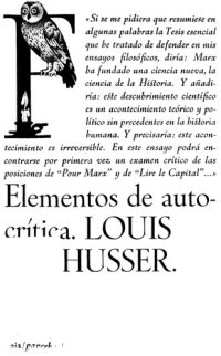 cover of the book Elementos De Autocritica