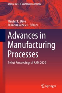 cover of the book Advances in Manufacturing Processes: Select Proceedings of RAM 2020