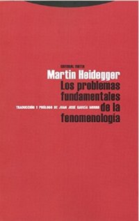 cover of the book Problemas fundamentales de la fenomenología (1919-1920)