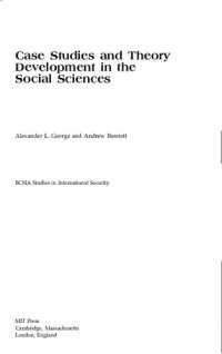 cover of the book Case studies and theory development in the social sciences