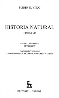 cover of the book Historia Natural