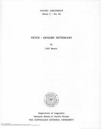 cover of the book Tetun - English dictionary