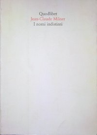 cover of the book I nomi indistinti