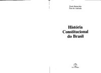 cover of the book História Constitucional do Brasil