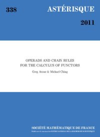 cover of the book Operads and chain rules for the calculus of functors