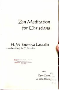 cover of the book Zen Meditation for Christians