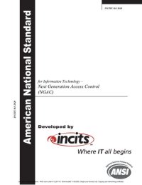 cover of the book INCITS 565-2020 Information Technology - Next Generation Access Control (NGAC)