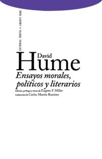 cover of the book Ensayos morales, políticos y literarios