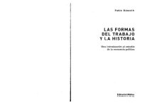 cover of the book Las Formas Del Trabajo Y La Historia