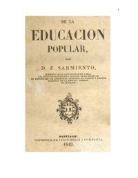 cover of the book De La Educacion Popular