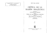 cover of the book Critica De La Razon Dialectica Vol 2 (scan)