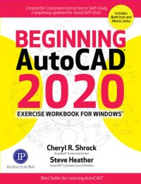 cover of the book Beginning AutoCAD 2020 Exercise Workbook