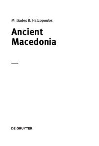 cover of the book Ancient Macedonia