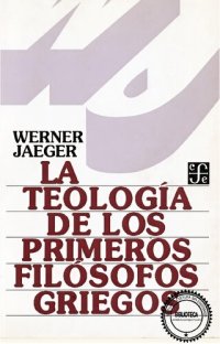 cover of the book La teología de los primeros filósofos griegos