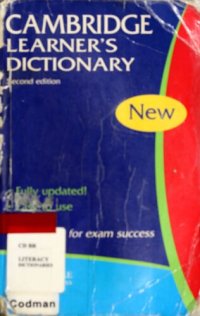 cover of the book Cambridge learner's dictionary.