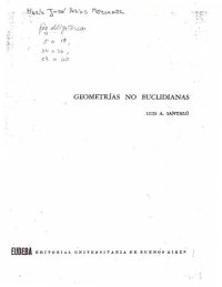 cover of the book Geometrias No Euclidianas