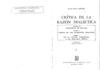 cover of the book Critica De La Razon Dialectica Vol 1 (scan)