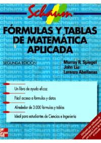 cover of the book Fórmulas y tablas de matemática aplicada