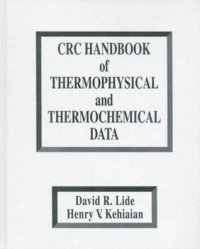 cover of the book CRC handbook of thermophysical and thermochemical data