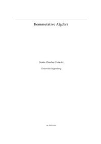 cover of the book Kommutative Algebra