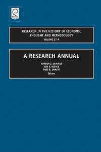 cover of the book Research in the History of Economic Thought and Methodology, 27A: a Research Annual