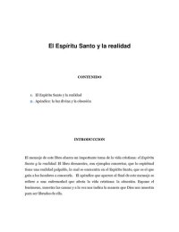 cover of the book El Espiritu Santo Y La Realidad