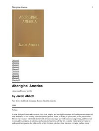 cover of the book Aboriginal America