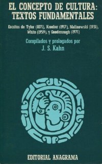 cover of the book El concepto de cultura : textos fundamentales