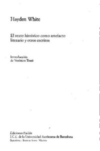 cover of the book El texto historico como artefacto literario y otros escritos