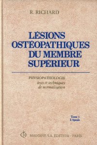 cover of the book Lesions osteopathiques du membre superieur (good scan)