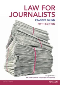 cover of the book Law for Journalists: Uk Edition