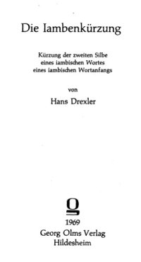 cover of the book Die Iambenkurzung