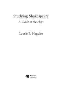 cover of the book Studying Shakespeare: A Guide To The Plays