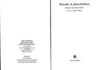 cover of the book Manuale di glottodidattica. Insegnare una lingua straniera