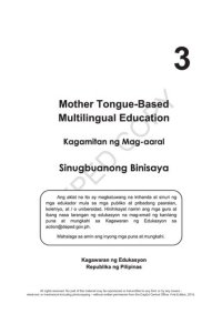 cover of the book Mother Tongue-Based Multilingual Education. Kagamitan ng Mag-aaral. Sinugbuanong Binisaya 3