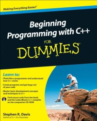 cover of the book Beginning programming with C++ for dummies Includes index