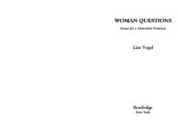 cover of the book Woman questions : essays for a materialist feminism