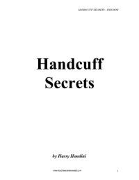 cover of the book Handcuff Secrets