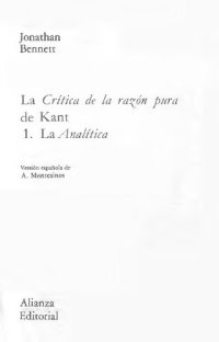 cover of the book La Critica De La Razon Pura De Kant