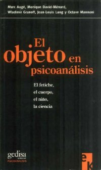 cover of the book El Objeto En Psicoanalisis