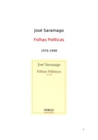 cover of the book Folhas políticas: 1976-1998