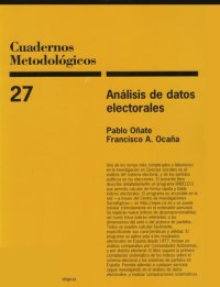 cover of the book Análisis de datos electorales