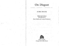 cover of the book On Disgust