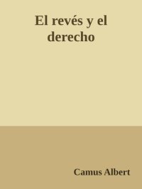 cover of the book El revés y el derecho