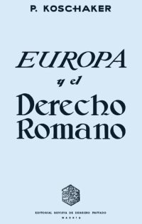 cover of the book Europa y el derecho romano