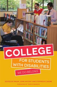 cover of the book College for students with disabilities: we do belong