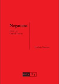 cover of the book Negations: essays in critical theory